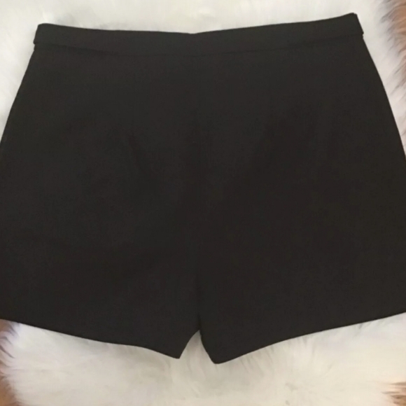 Express Black High Waisted Black Sateen Shorts - Picture 8 of 8